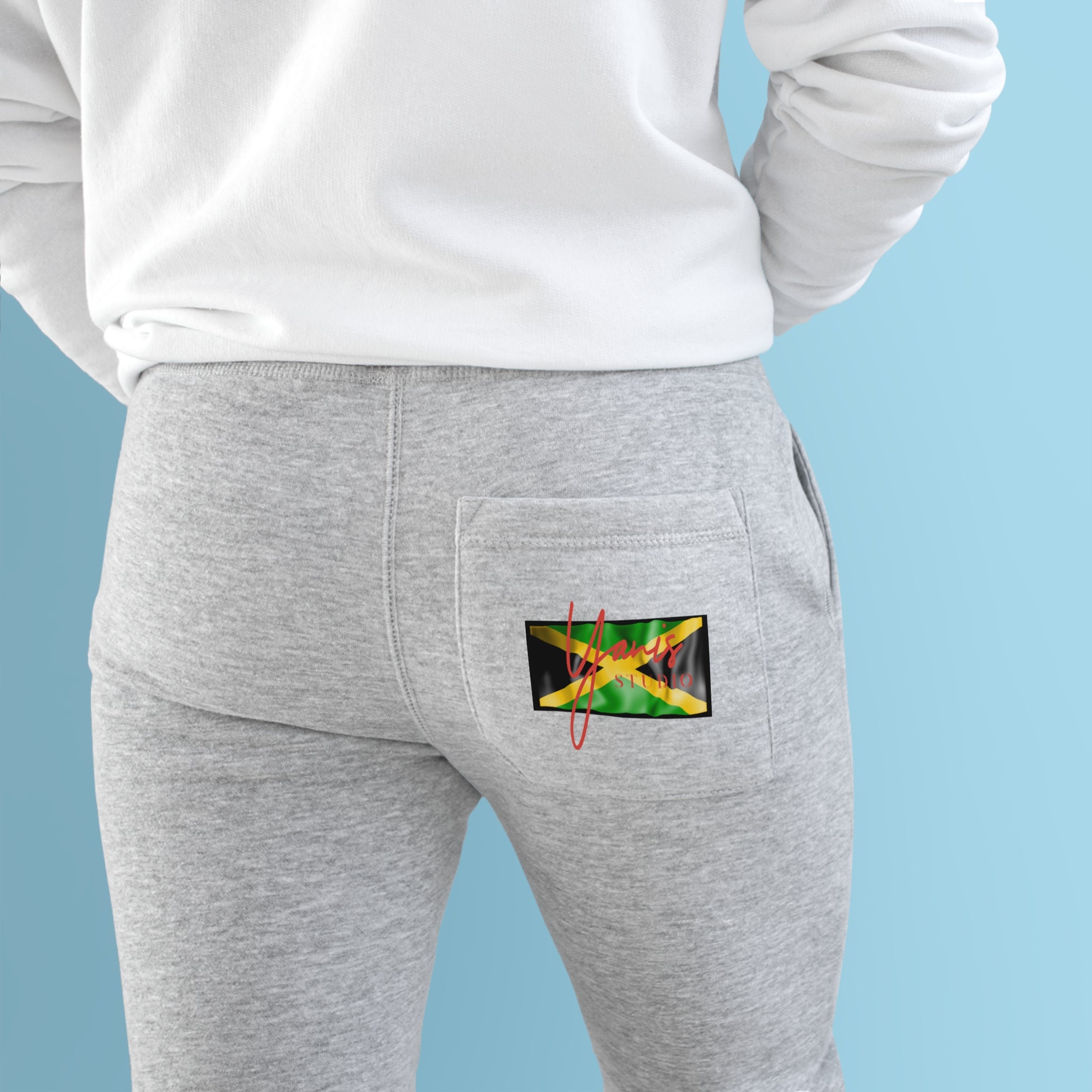 Men's Jamaican Flag Premium Fleece Joggers