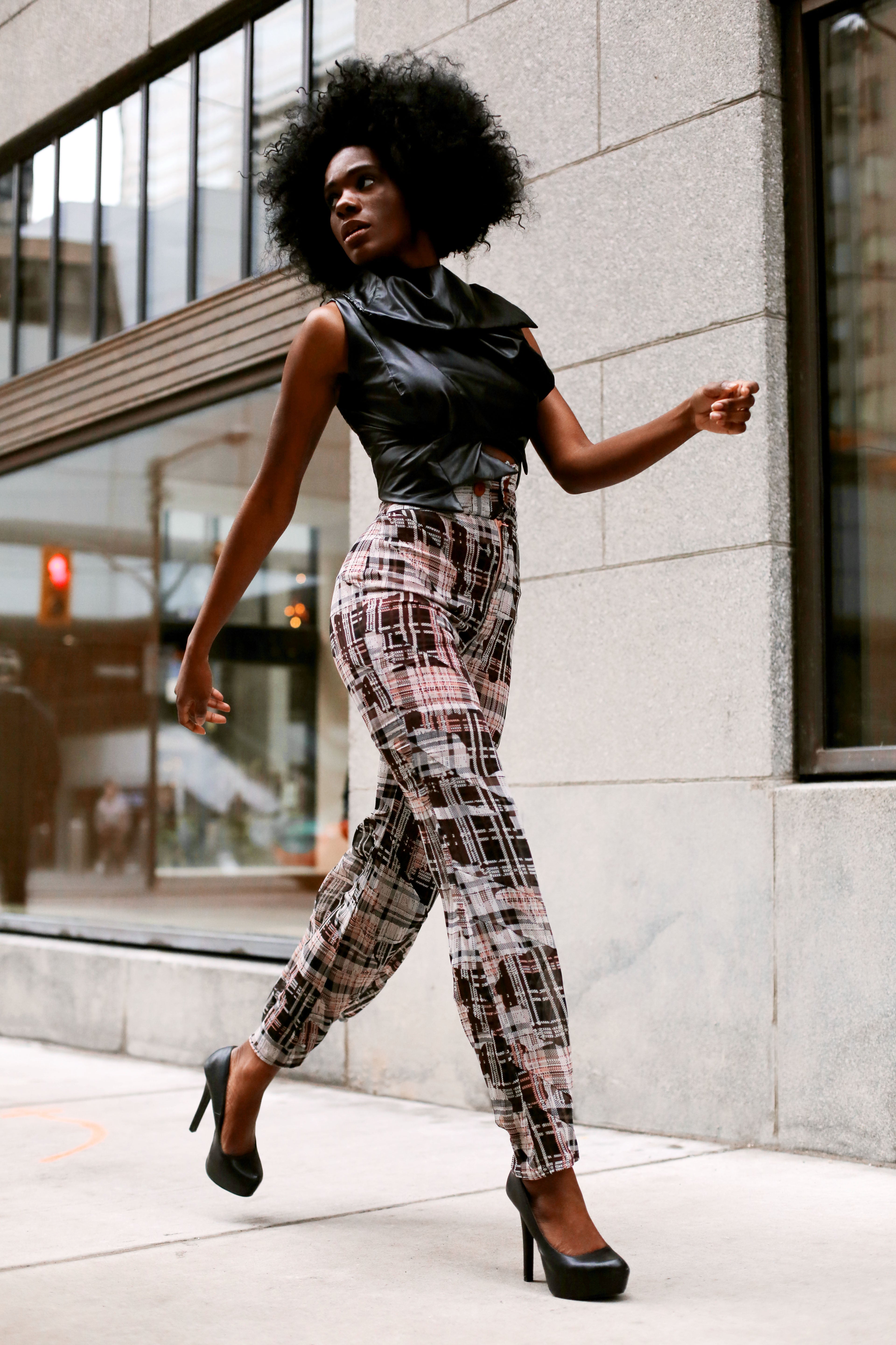 Designer plaid pants hotsell
